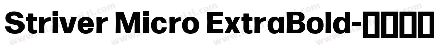 Striver Micro ExtraBold字体转换